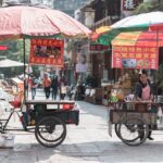 china, street, street vendors
